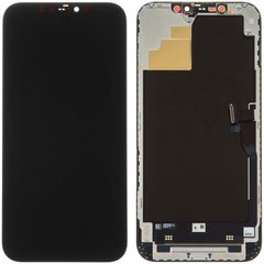 LCD Дисплей для iPhone 12 Pro Max (6.68") + сенсор High Copy Чорний
